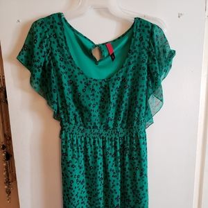 Pure Energy Chiffon Dress with Elastic Waist